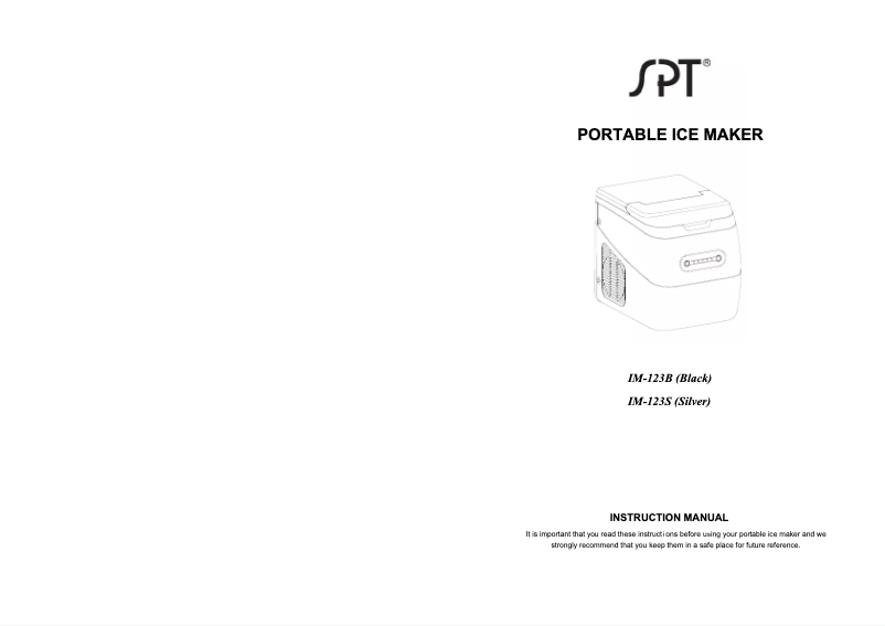 Page 1 de la notice Manuel utilisateur SPT IM-123S
