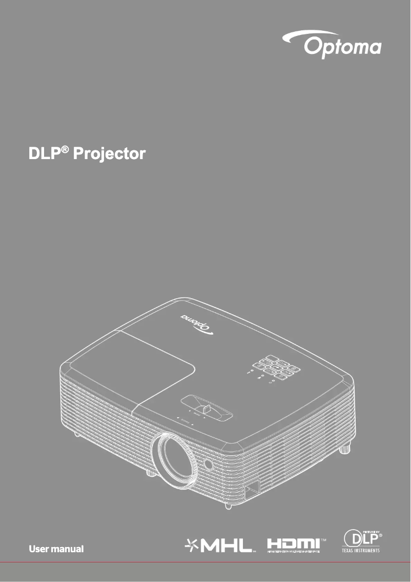 Page 1 de la notice Manuel utilisateur Optoma W365ED