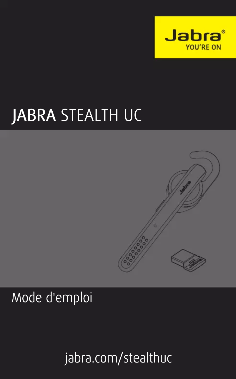 Page 1 de la notice Manuel utilisateur Jabra Stealth UC (MS)