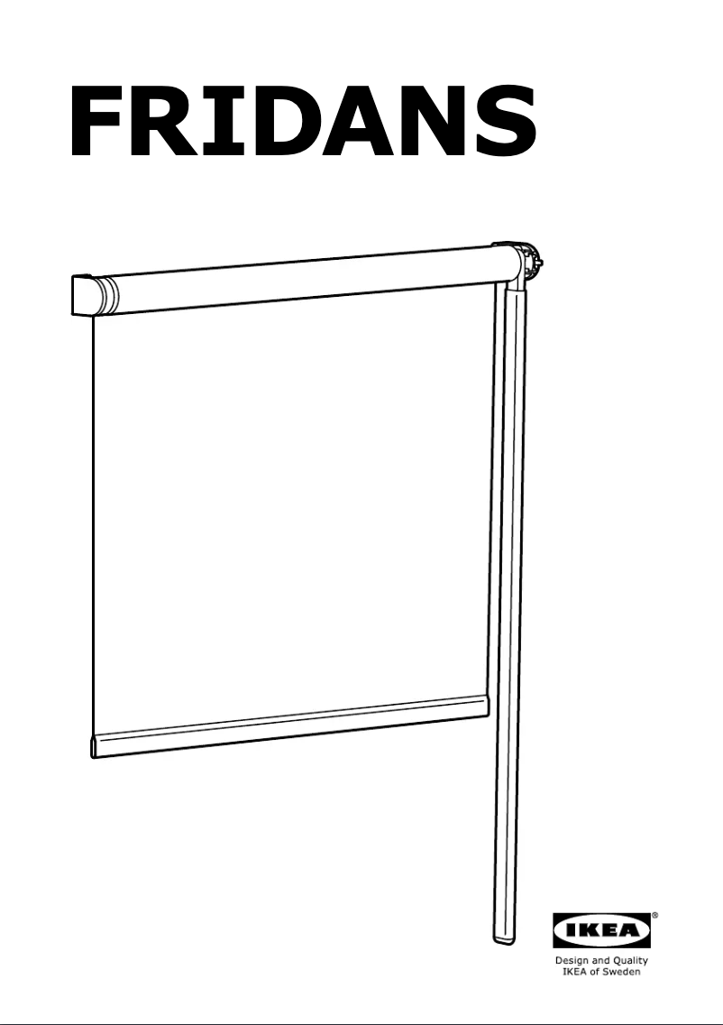 Page 1 de la notice Mode d'emploi Ikea FRIDANS