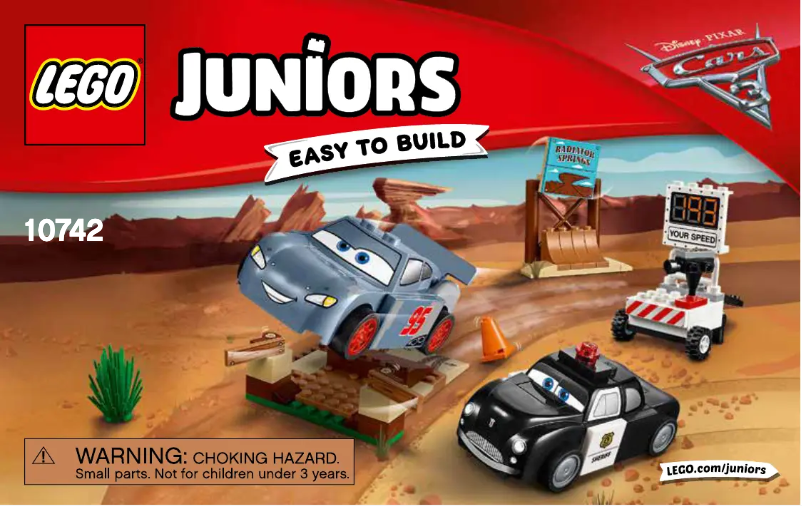 Page 1 de la notice Manuel utilisateur Lego Cars 10742