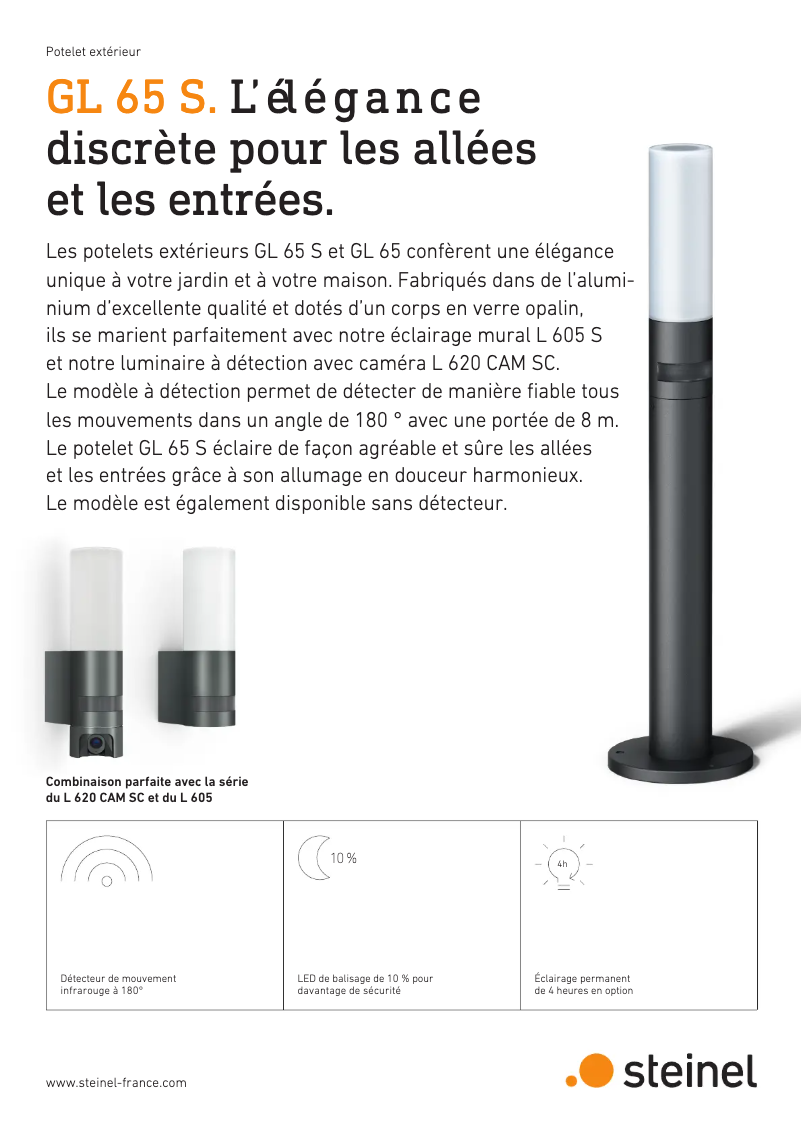 Page 1 de la notice Brochure Steinel GL 65 S