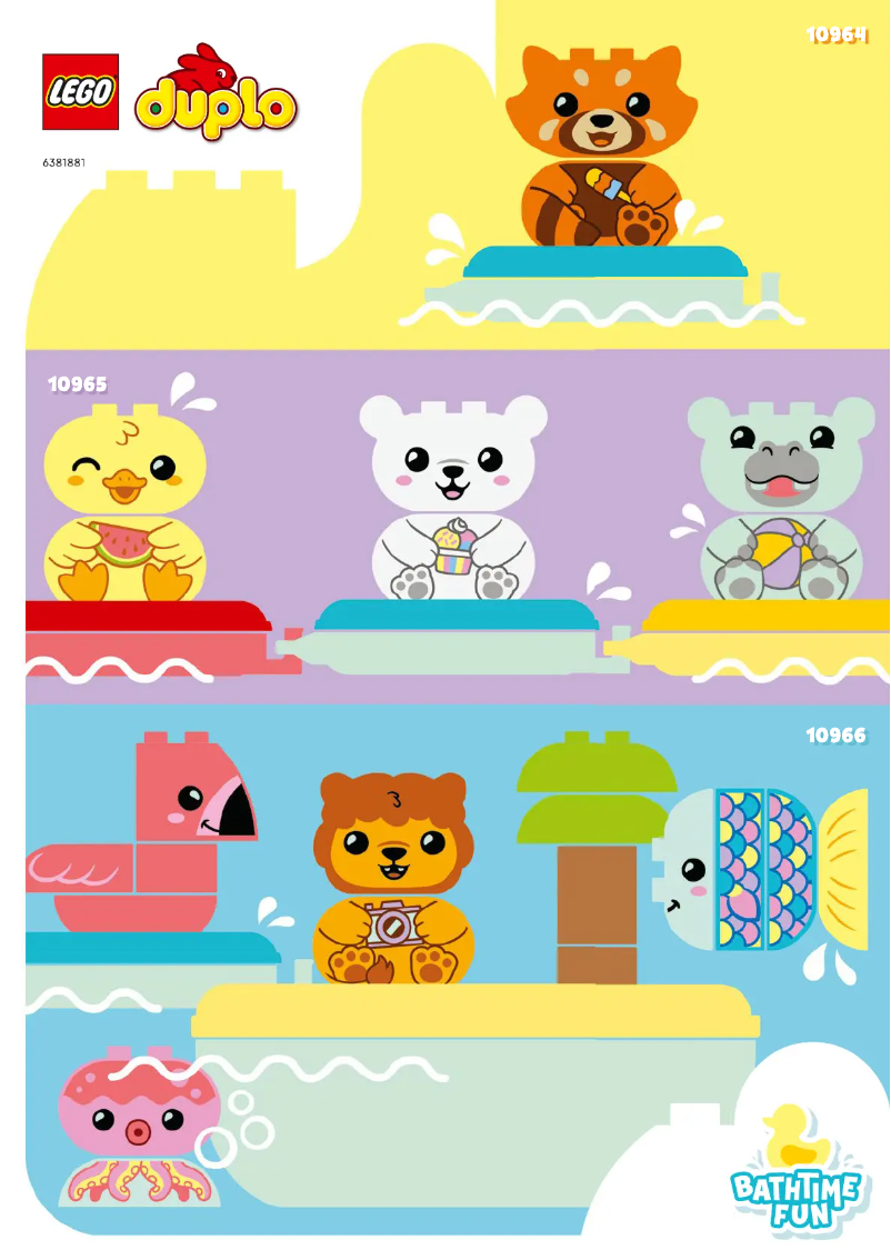 Page 1 de la notice Manuel utilisateur Lego Duplo 10964