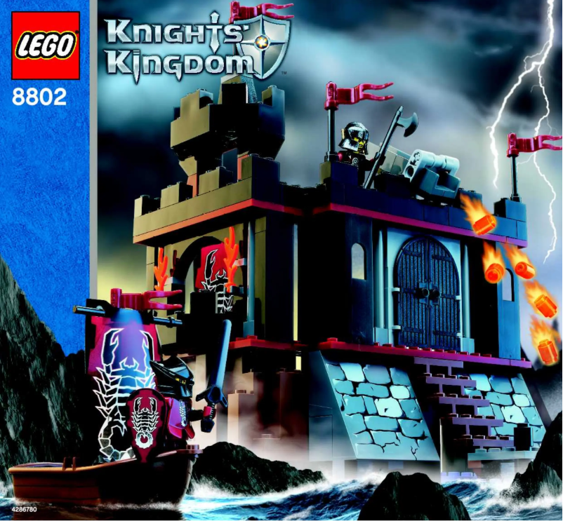 Page 1 de la notice Manuel utilisateur Lego Dark Fortress Landing