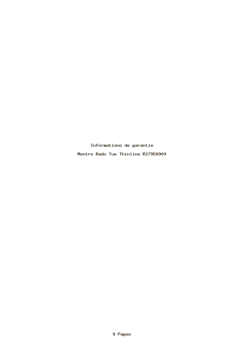 Image de la première page du manuel de l'appareil Tue Thinline R27958909