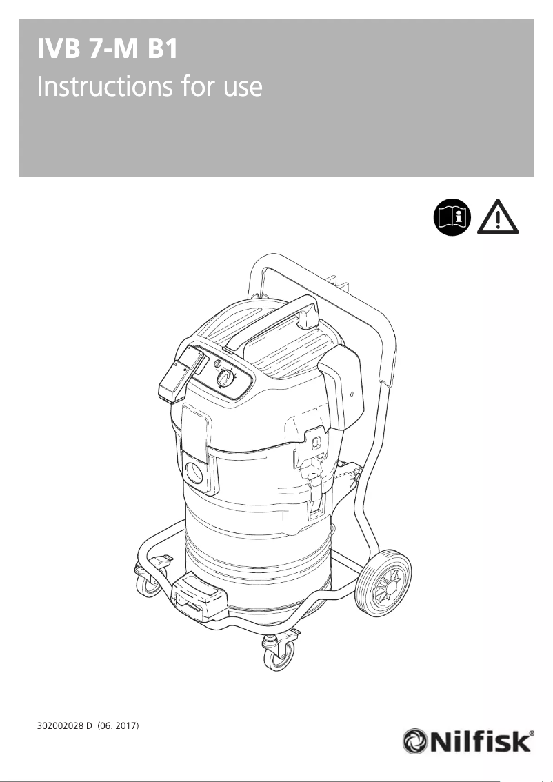 Page 1 de la notice Manuel utilisateur Nilfisk IVB 7-M B1
