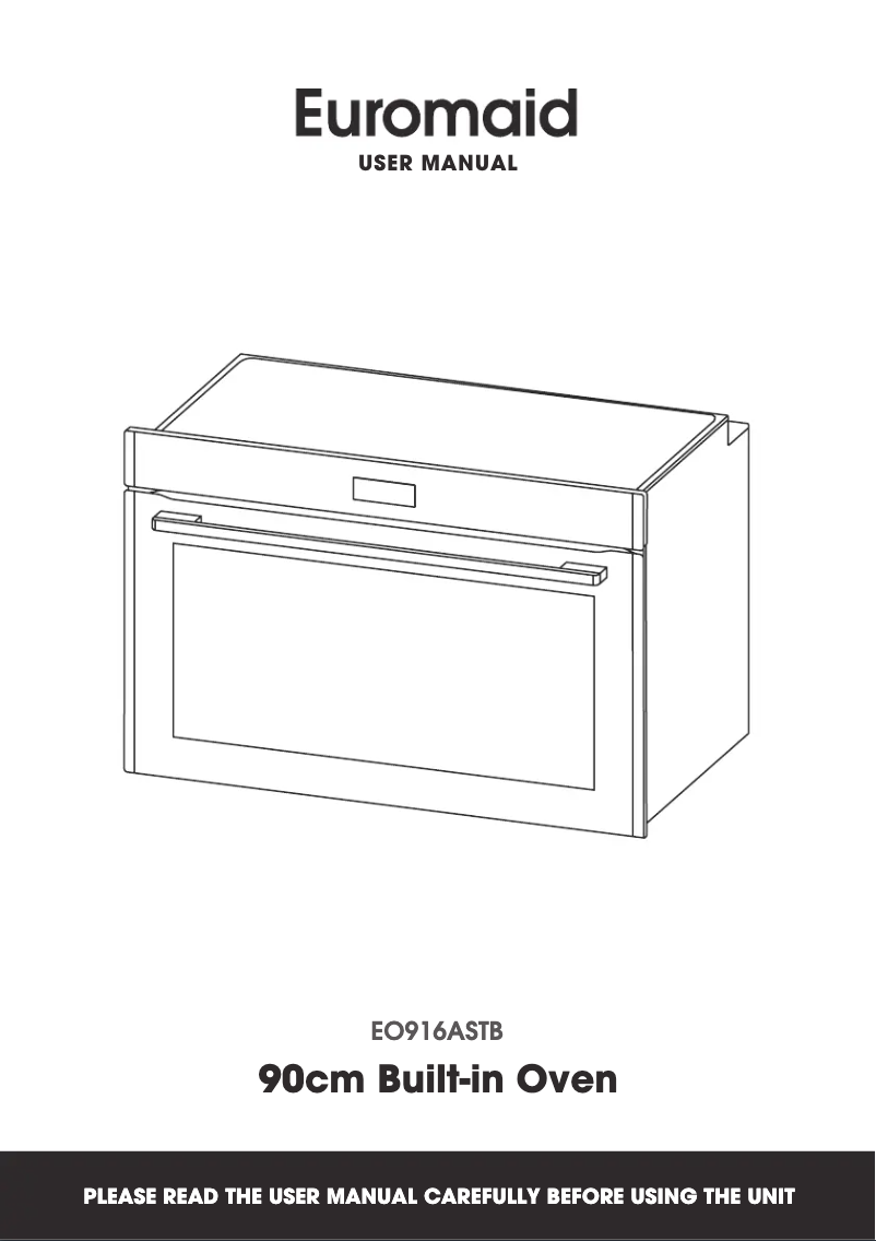 Page 1 de la notice Manuel utilisateur Euromaid EO916ASTB
