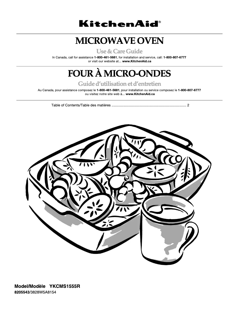 Page 1 de la notice Manuel utilisateur KitchenAid YKCMS1555RSS1