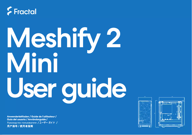 Página 1 del manual Manual de usuario Fractal Design Meshify 2 Mini