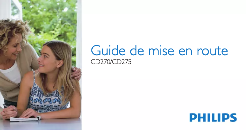 Página 1 del manual Guía de inicio rápido Philips Perfect sound CD2752S