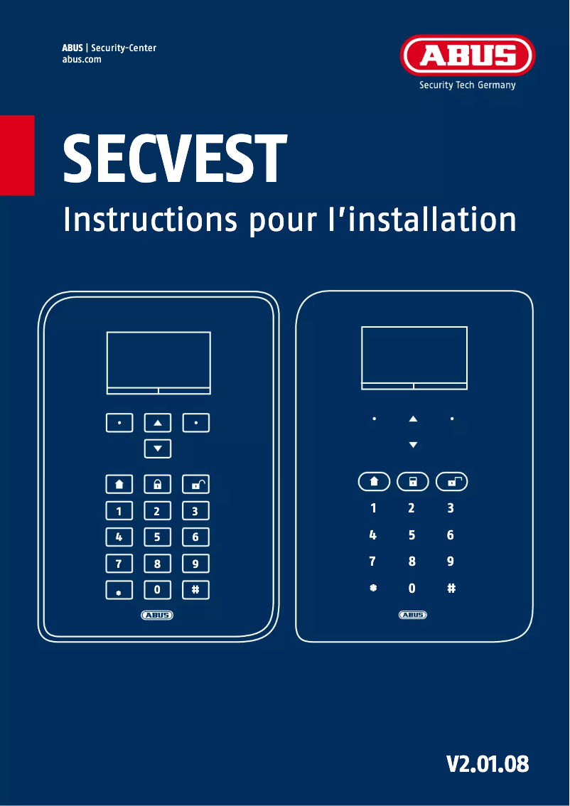 Page 1 of the manual User Manual Abus FUAA50010