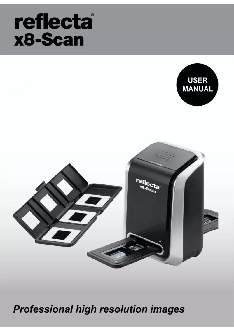 Page 1 de la notice Manuel utilisateur Reflecta x8-Scan
