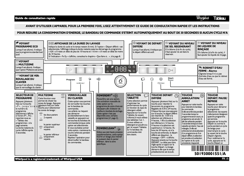 Página 1 del manual Manual de usuario Whirlpool ADPL 9774 WH