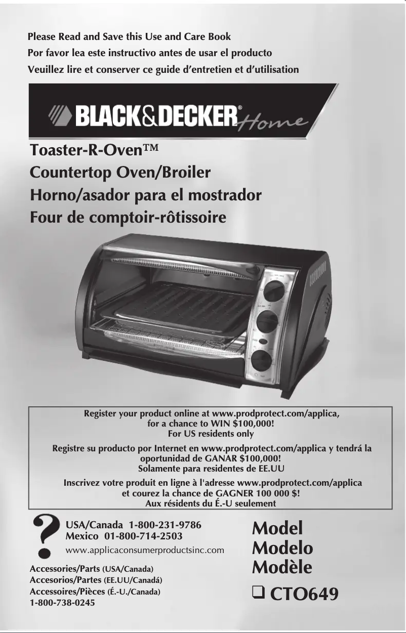 Página 1 del manual Manual de usuario Black & Decker CTO649