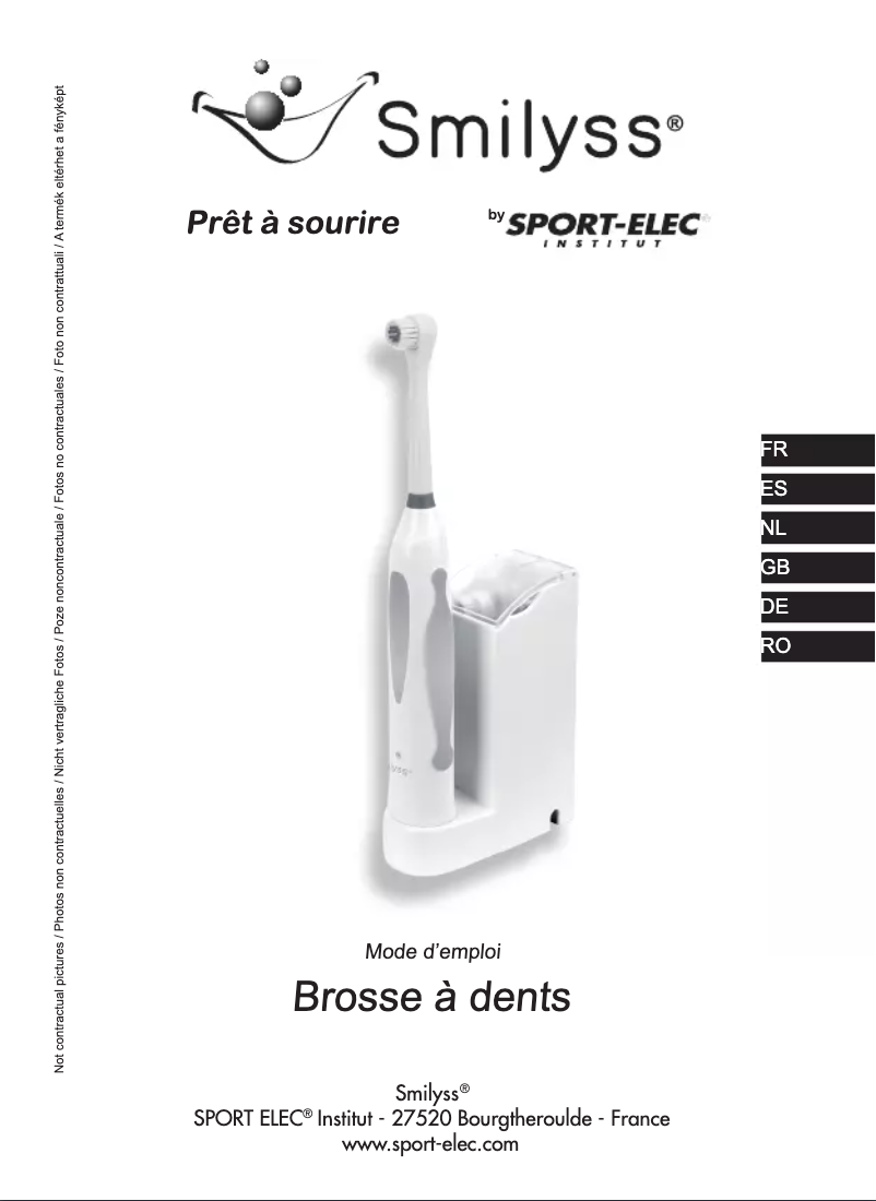 Page 1 de la notice Manuel utilisateur Sport-Elec Smilyss KHET006