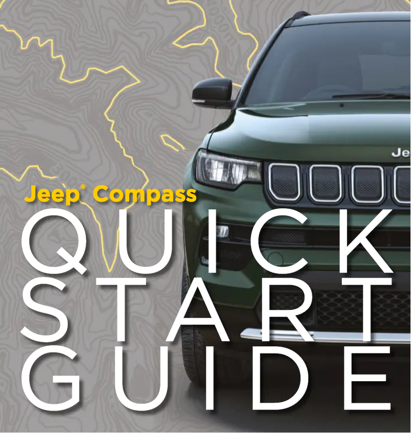 Page 1 de la notice Guide de démarrage rapide Jeep Compass (2022)
