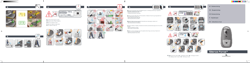 Page 1 de la notice Manuel utilisateur OBH Nordica Silence Force VO7376NA