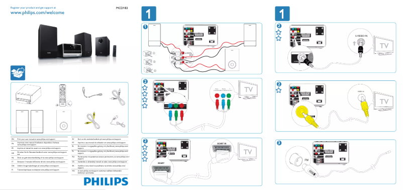 Page n°1 - Manuel utilisateur Philips MCD183