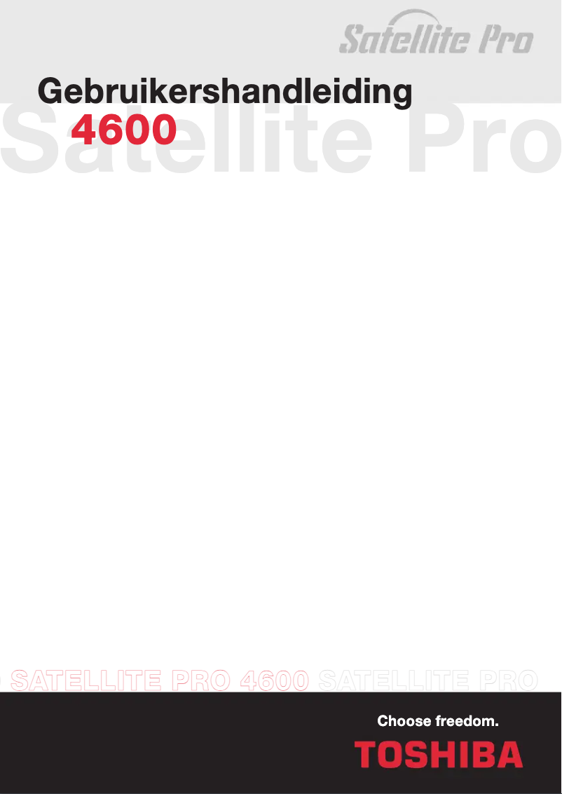 Página 1 del manual Manual de usuario Toshiba Satellite Pro 4600