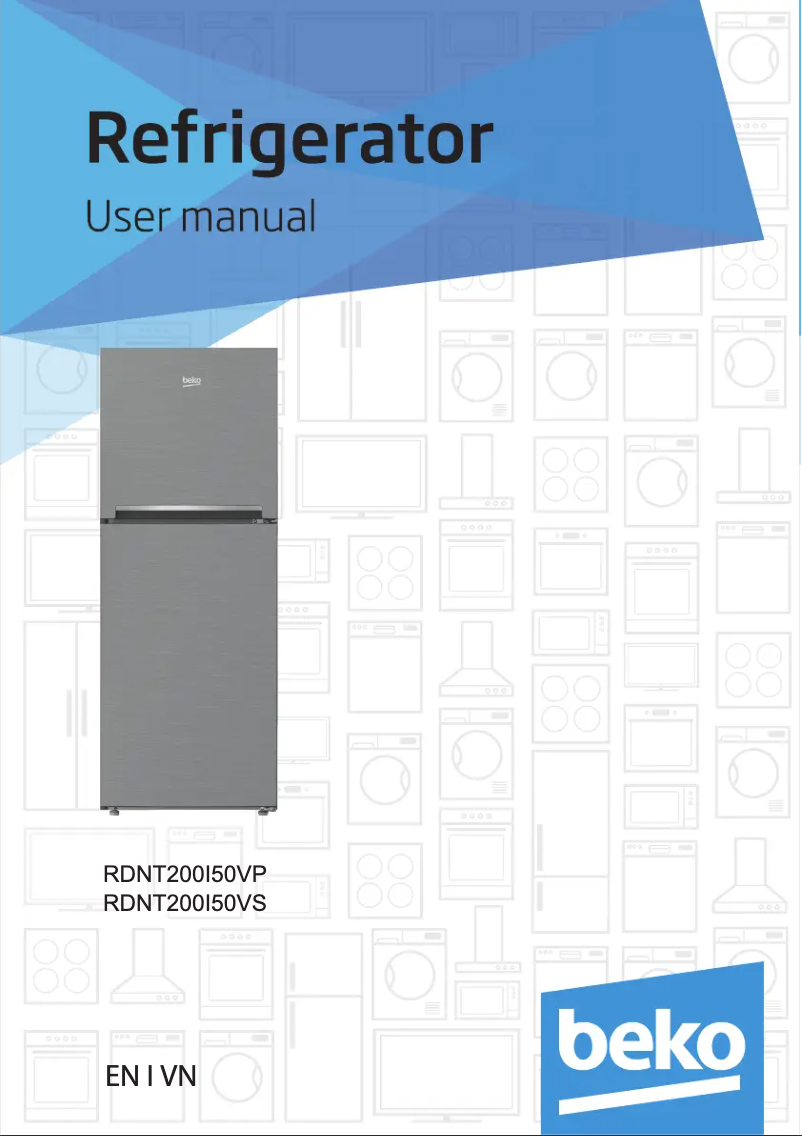 Page 1 de la notice Manuel utilisateur Beko RDNT200I50VS