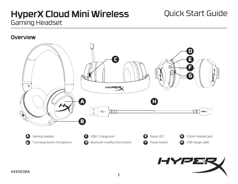 Página 1 del manual Manual de usuario HyperX Cloud Mini