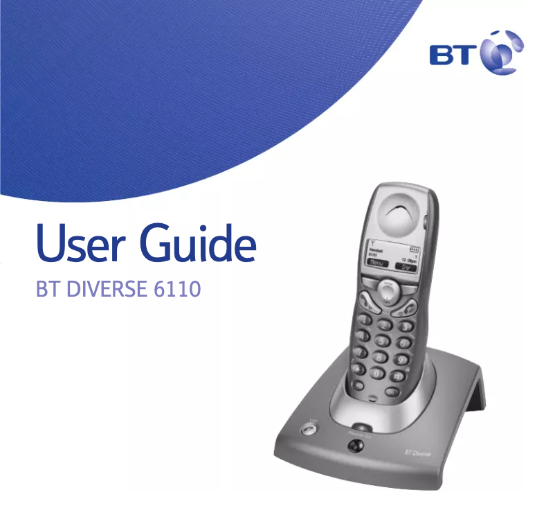 Página nº 1 - Manual de usuario BT Diverse 6110