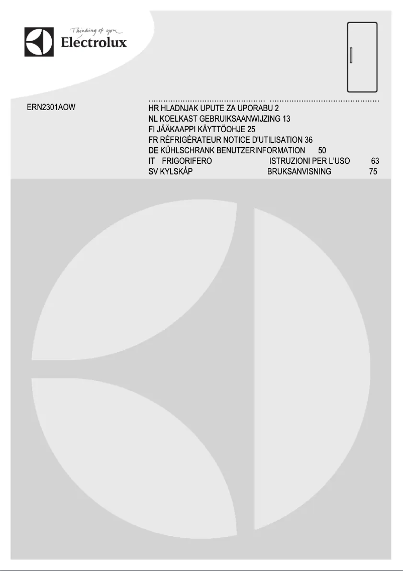 Página 1 del manual Manual de usuario Electrolux ERN2301AOW