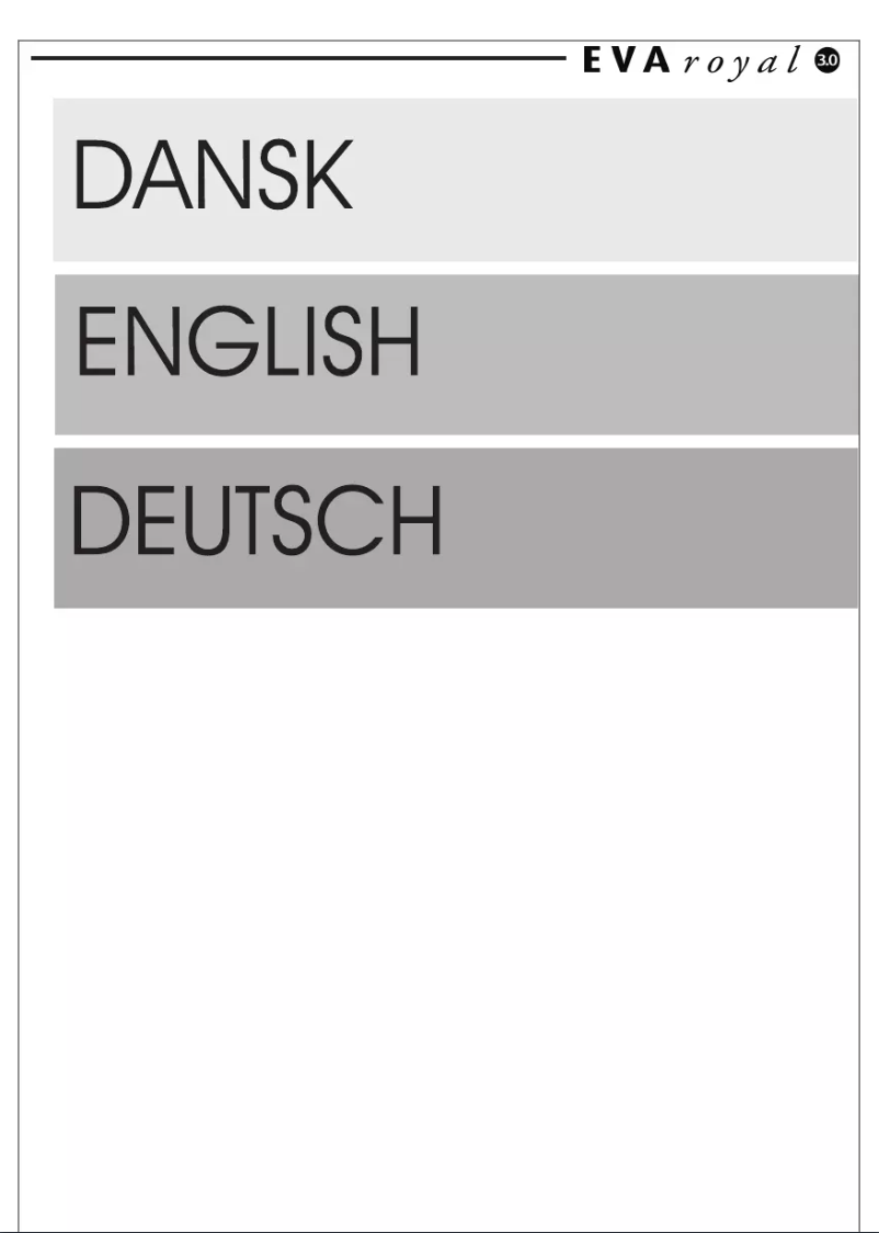 Página 1 del manual Manual de usuario RCE EVA Royal 3.0