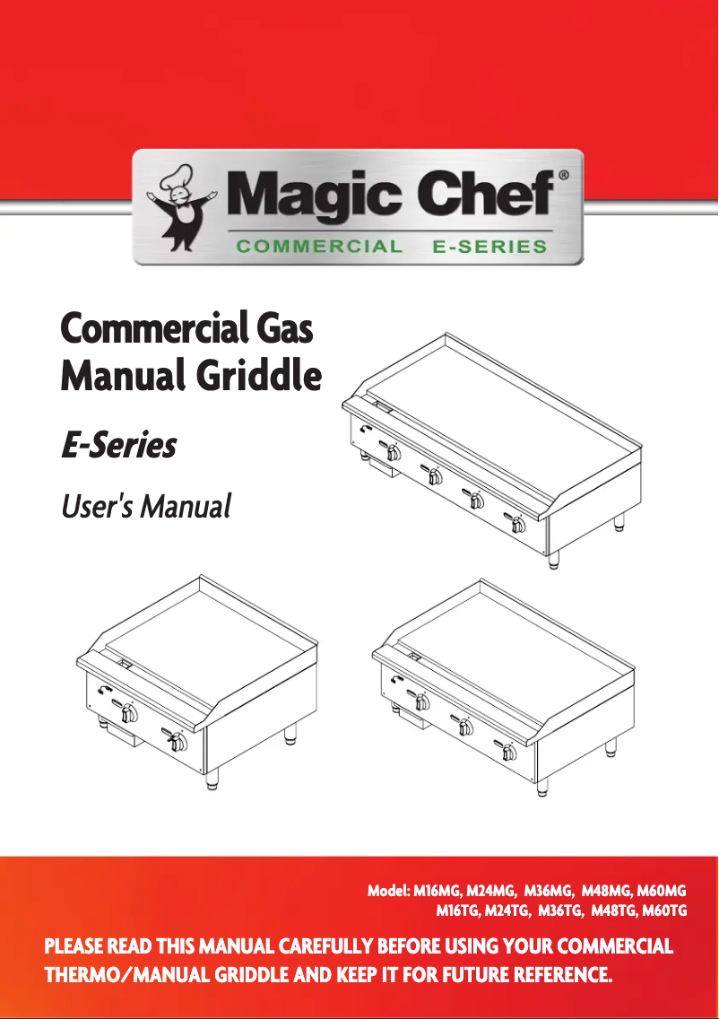 Página 1 del manual Manual de usuario Magic Chef M36MG