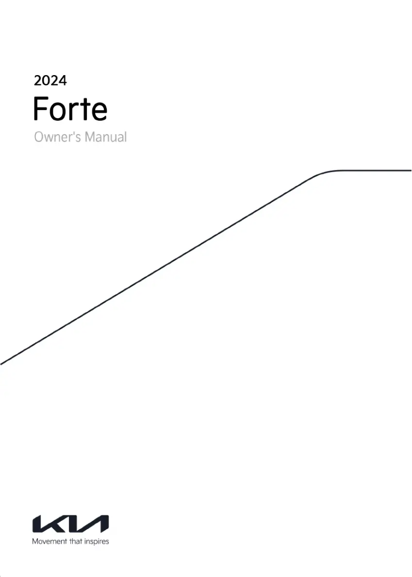 Página 1 del manual Manual de usuario Kia Forte (2024)