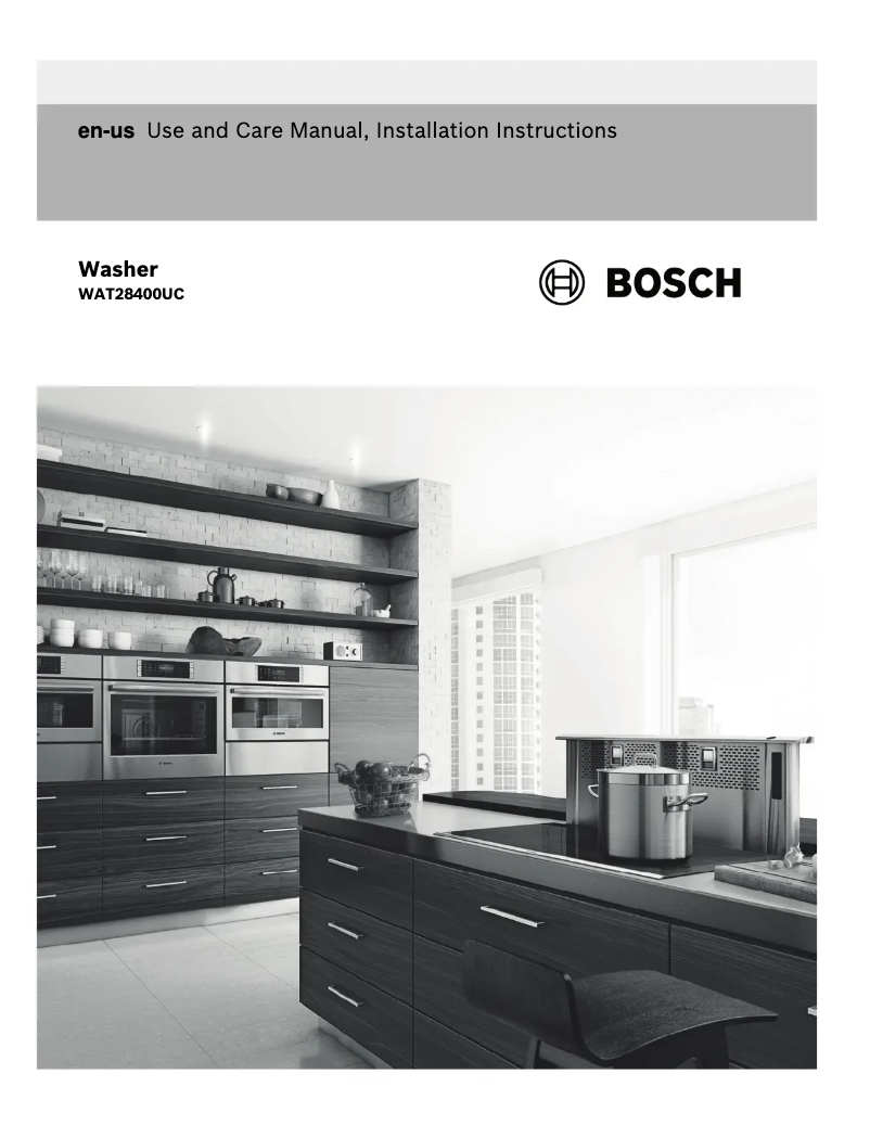 Página 1 del manual Manual de usuario Bosch 300 Series WAT28400UC