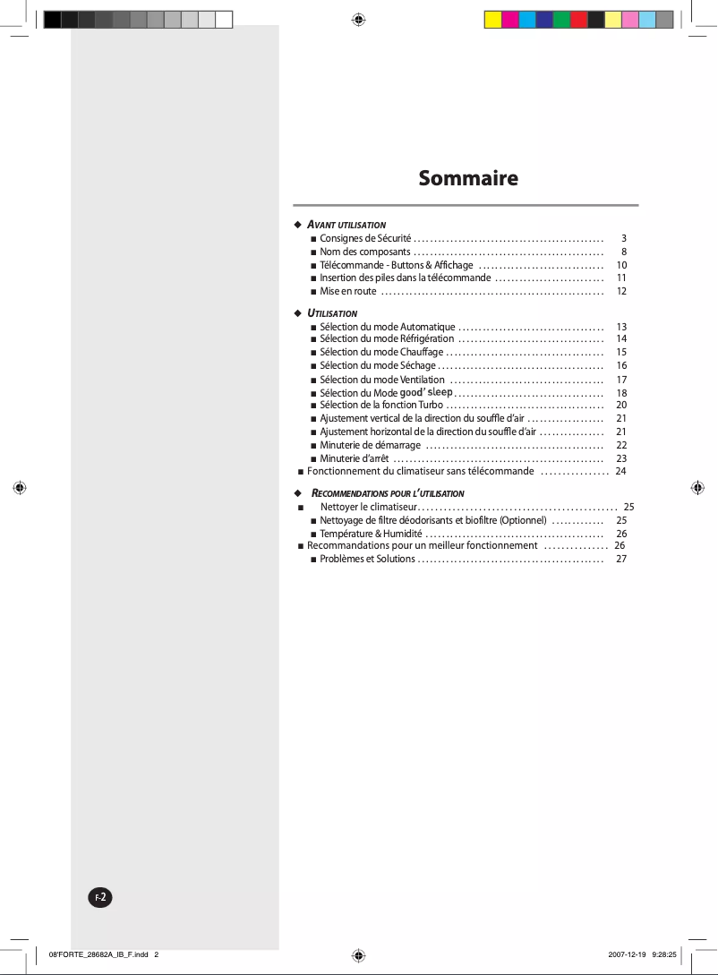 Página 1 del manual Manual de usuario Samsung AQ09NSAN