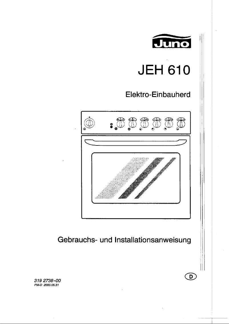 Page 1 de la notice Manuel utilisateur Juno JEH610E