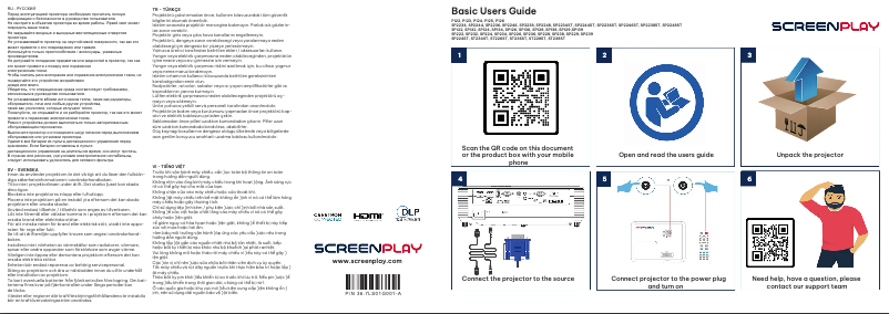Page 1 de la notice Manuel utilisateur InFocus ScreenPlay SP126