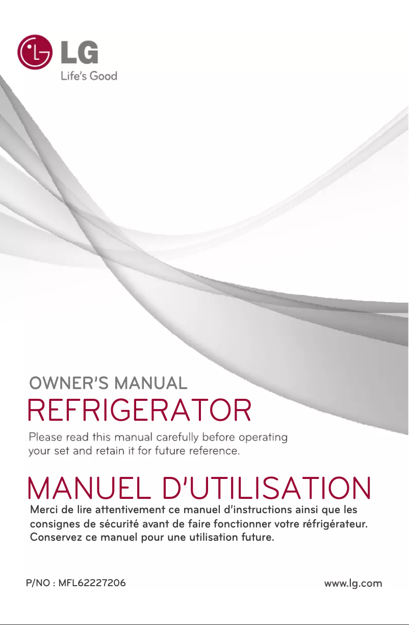 Page 1 de la notice Manuel utilisateur LG GL-E292RLVC