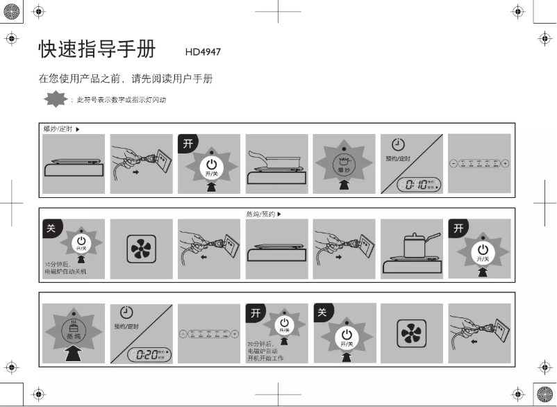 Page 1 de la notice Guide de démarrage rapide Philips Advance HD4947