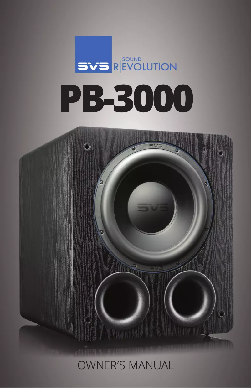 Page 1 de la notice Manuel utilisateur SVS PB-3000