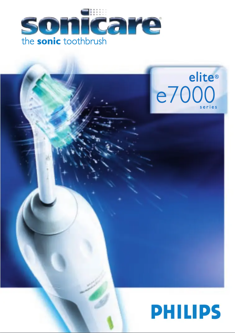 Page 1 de la notice Manuel utilisateur Philips Sonicare E-Series HX7011