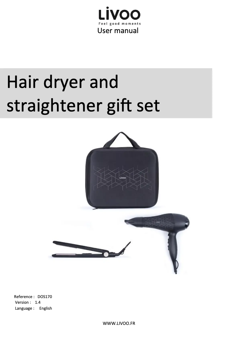 Page 1 de la notice Manuel utilisateur Livoo DOS170