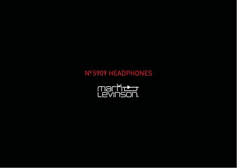 Página 1 del manual Folleto Mark Levinson No.5909