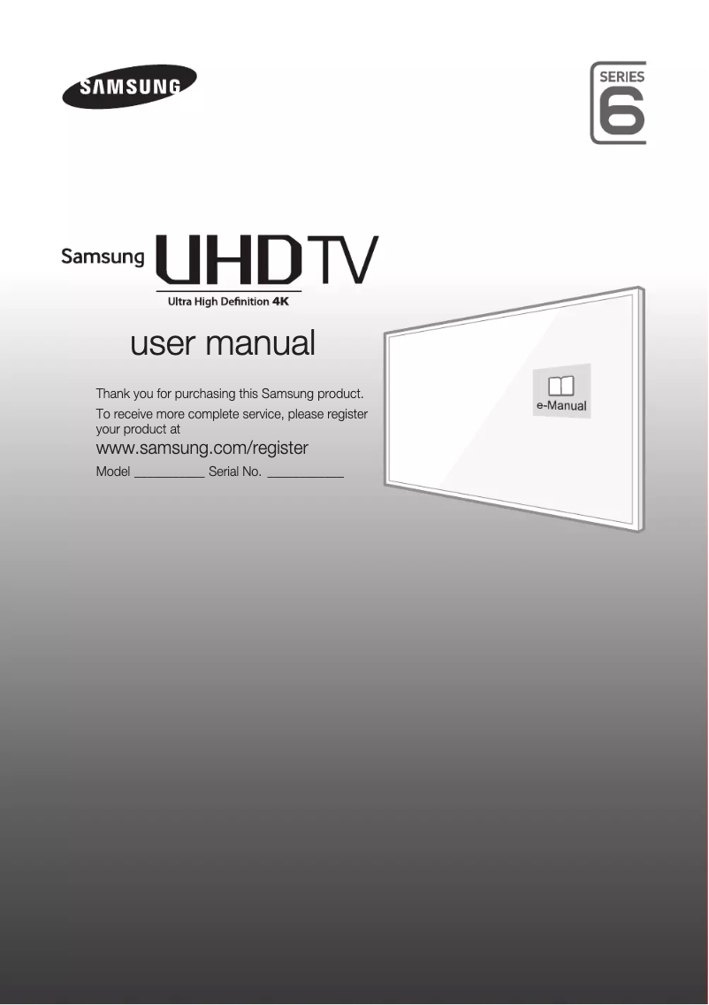 Página 1 del manual Guía de instalación Samsung UE50JU6470U