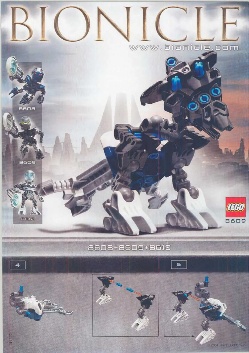 Page 1 de la notice Manuel utilisateur Lego Matoran/Kanoka Co-Pack A