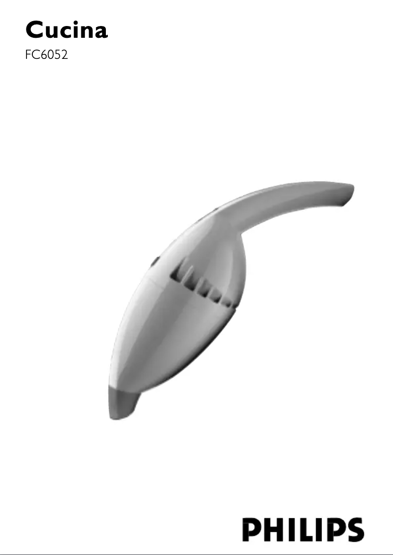 Página 1 del manual Manual de usuario Philips Cucina FC6052