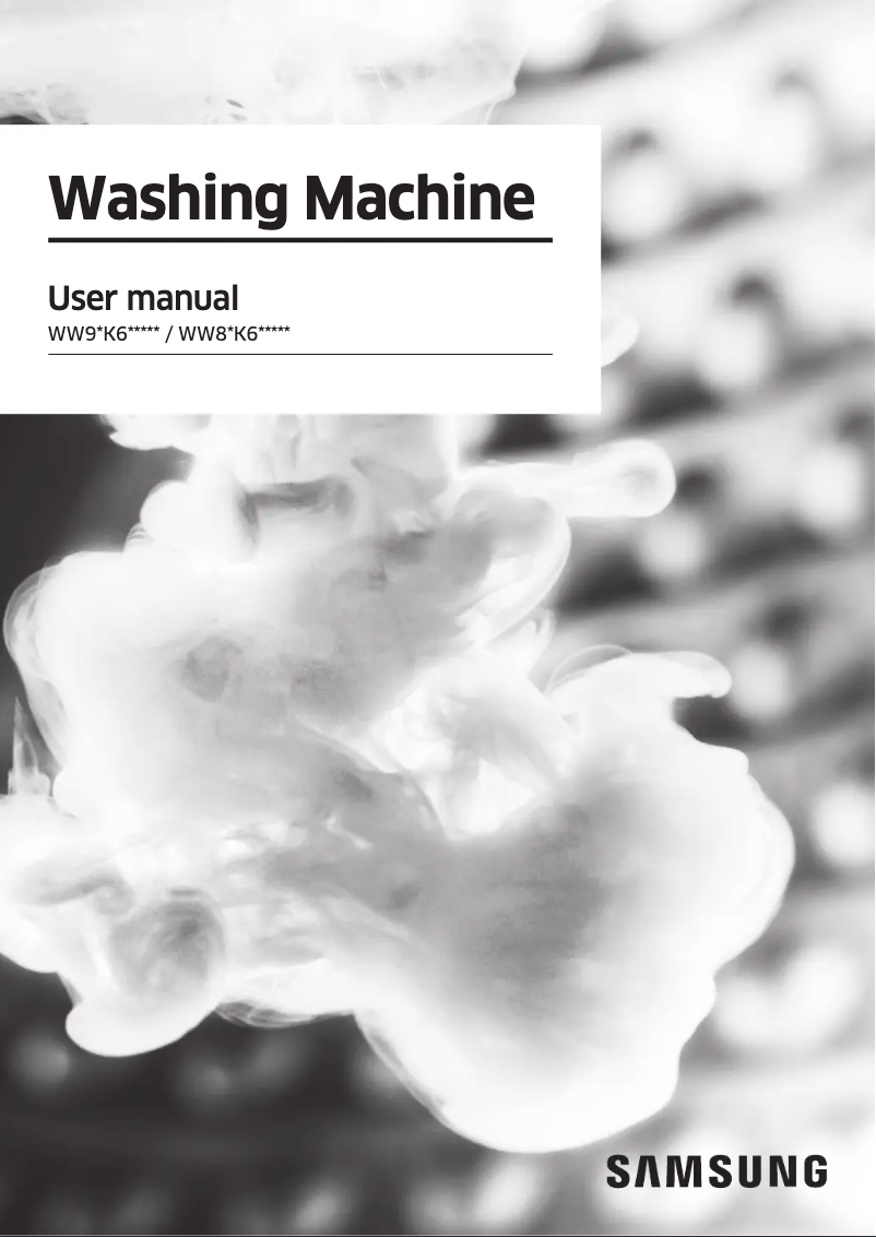 Página 1 del manual Manual de usuario Samsung WW90K6604SW