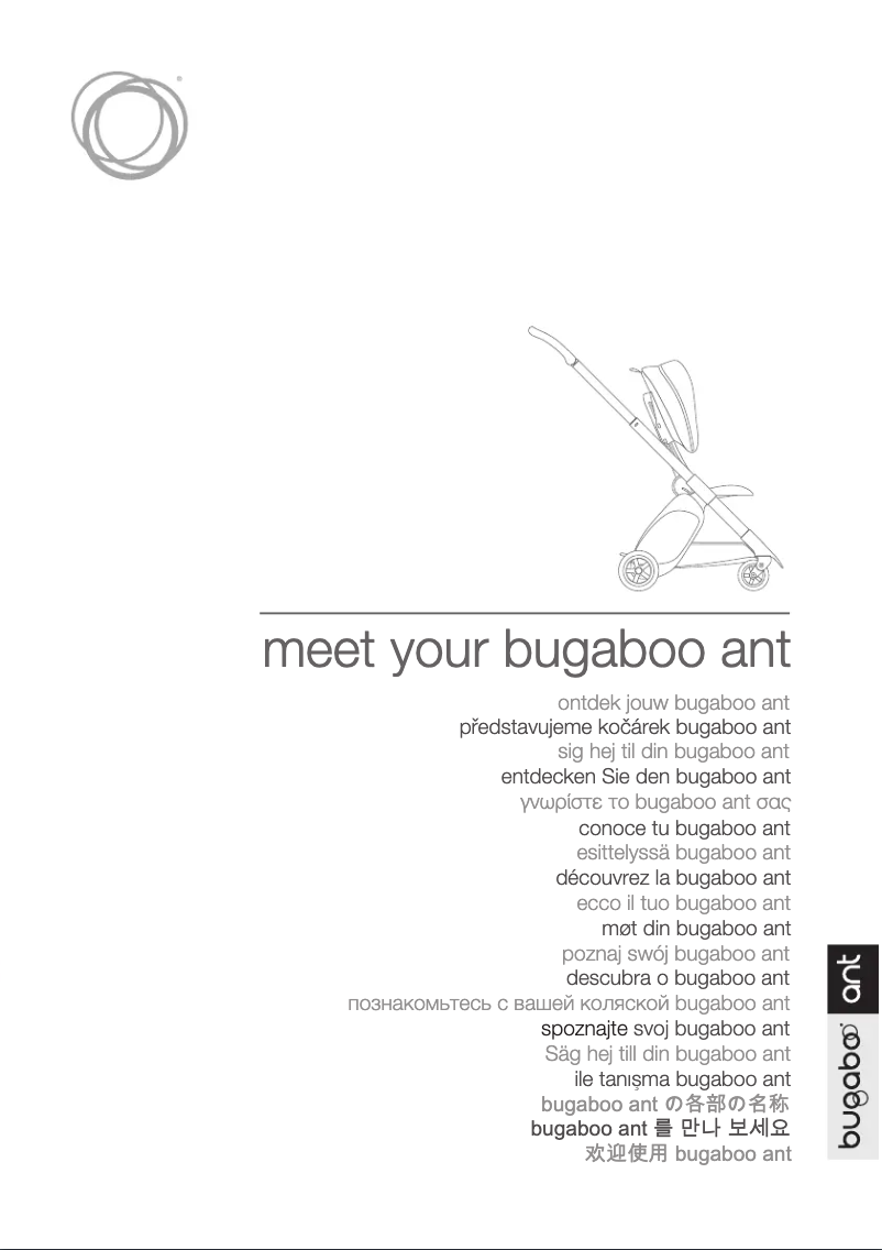 Page 1 of the manual User Manual Bugaboo Ant