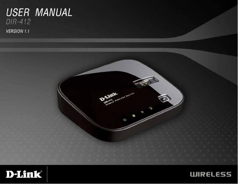 Page 1 de la notice Manuel utilisateur D-Link DIR-412