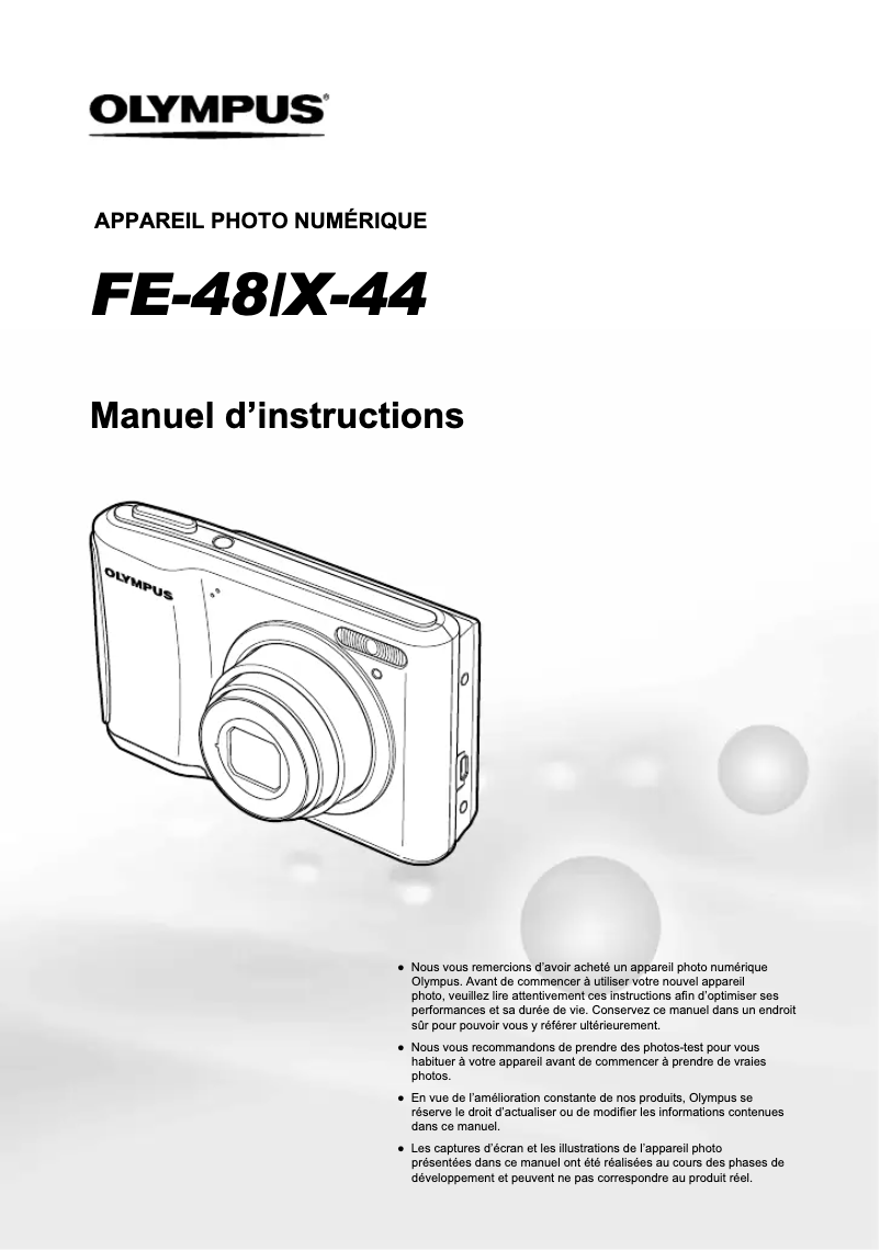 Página 1 del manual Manual de usuario Olympus X‑44