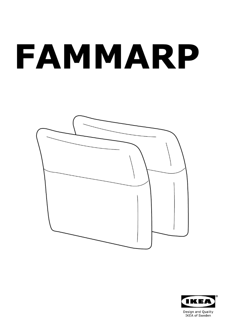 Page 1 de la notice Manuel utilisateur Ikea FAMMARP 404.959.85