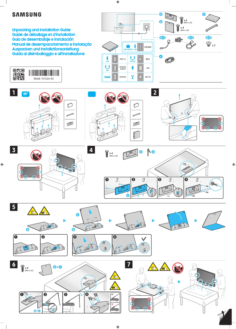 Página 1 del manual Manual de usuario Samsung QA55S95CAK