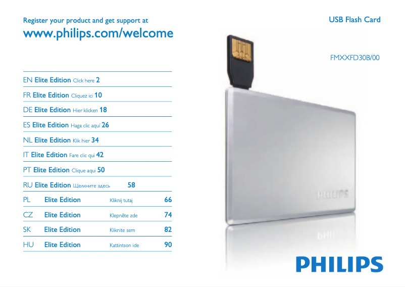 Page 1 of the manual Instruction Manual Philips FM04FD30B